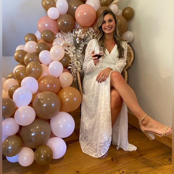 Baltic Born Bridget Textured Maxi Dress White - Picture 5 of 6